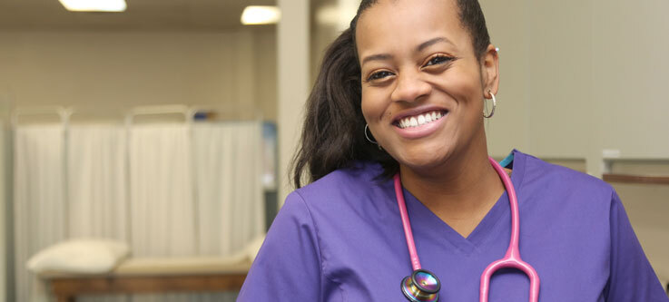 Woman smiling at the camera