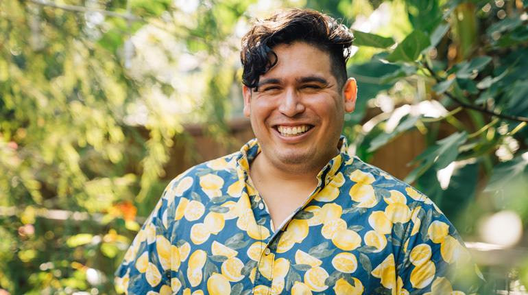 Man smiling