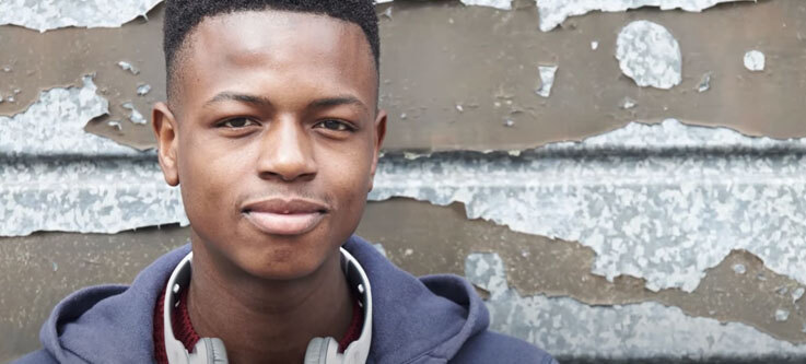 Man looking at the camera