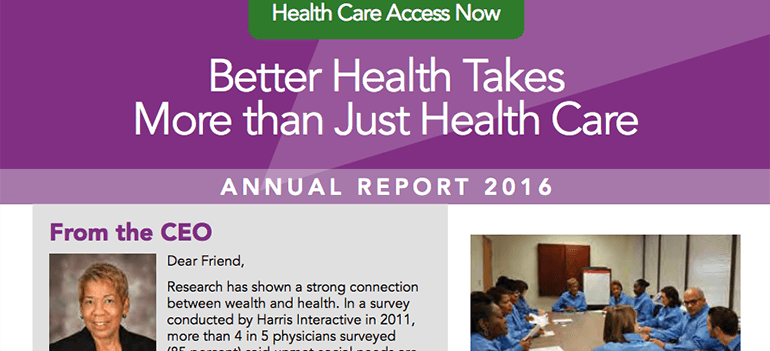 Image of the 2016 annual report cover