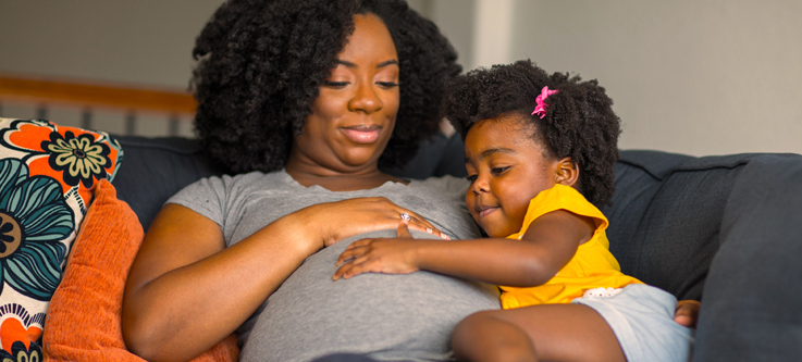 Woman and child
