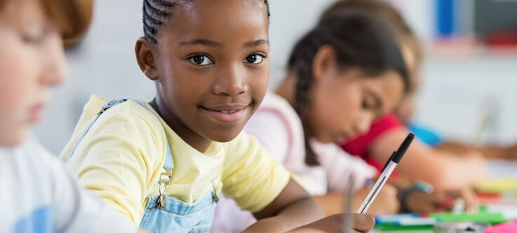 Girl in a classroom