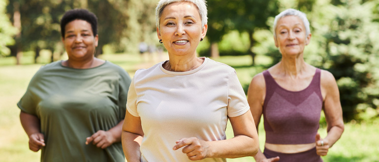 Mental physical heath women running