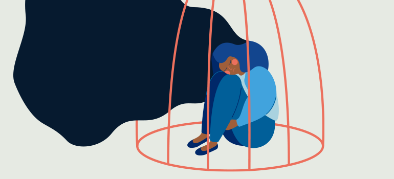 Depressed woman
