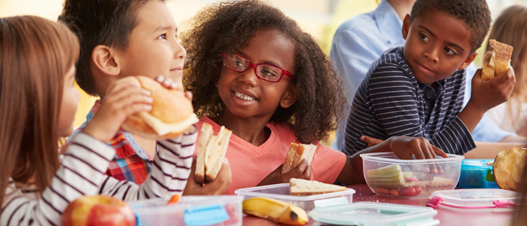 Children eating