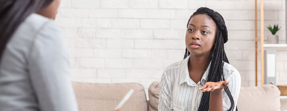 Woman talking