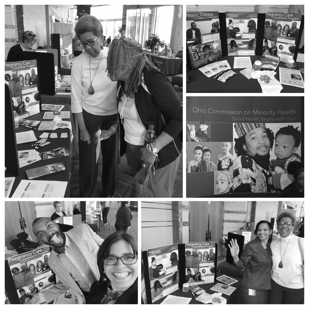 Collage of photos of people attending kickoff event